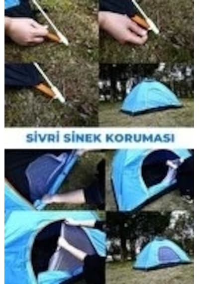 Otomatik Havada Açılan Su Geçirmez Çadır 4 Kişilik Çok Renkli