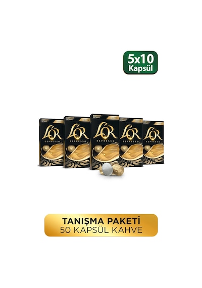 L'or Vanilya Aromalı Nespresso Uyumlu Alüminyum Kapsül Kahve 5 x 10'lu