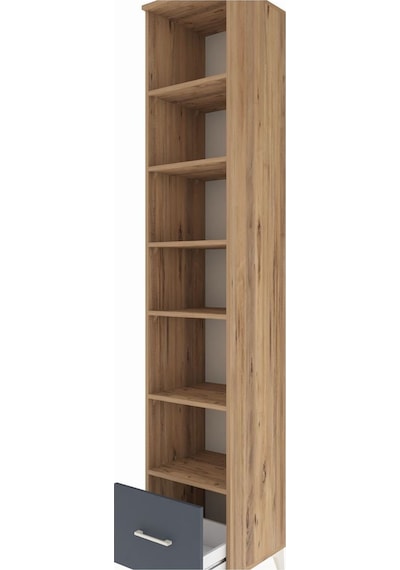 Hyperion Dolap 6 Raflı Tek Çekmeceli 44x44x243 Çam-antrasit Çam Hyperion Dolap 6 Raflı Tek Çekmeceli 44x44x243 Çam-antrasit Çam