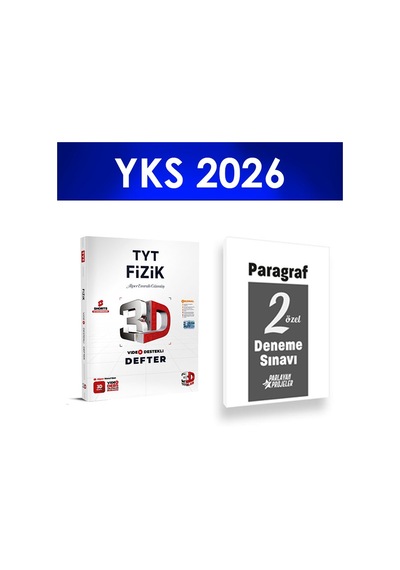 2026 Tyt Fizik Video Ders Defteri 3d Yayınları Paragraf Deneme Hediye