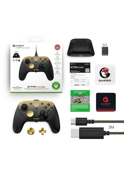 Gamesir G7 Pro 3 Mod Kablolu Tmr Sticks, Hall Effect Analog Controller Xbox Series X S, Xbox One, Android Ve Windows Golden Ombre