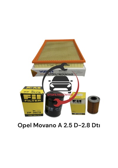 Opel Movano A 2.5D-2.8 DTI Filtre Seti(1998-2003)