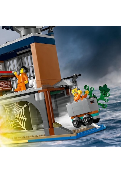LEGO® City Polis Hapishane Adası 60419 7+ Yaratıcı Oyuncak Yapım Seti - 980 Parça