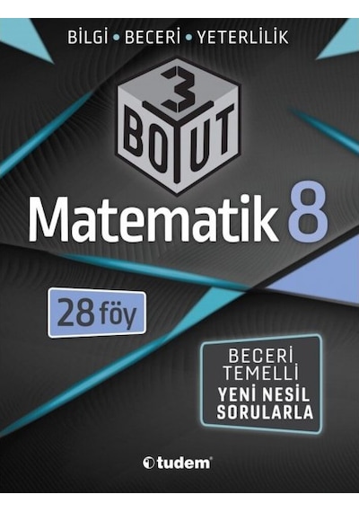 8. Sınıf 3 Boyut Matematik- Tudem Yayınları