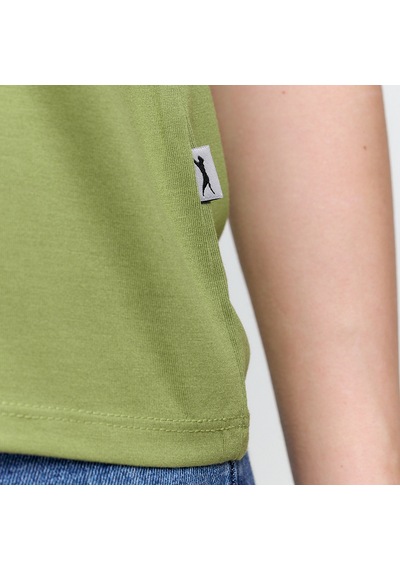 Slazenger PERICAS Kadın V Yaka Açık Yeşil Tişört