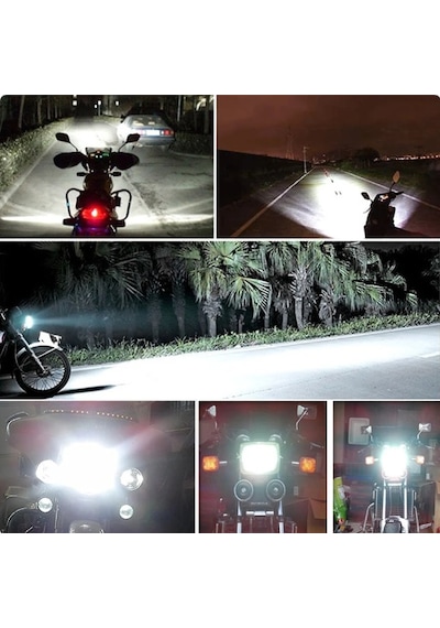 Motosiklet H4 Led Power Led 12v 4000Lümen 6000K Beyaz Işık Xenon Ampul