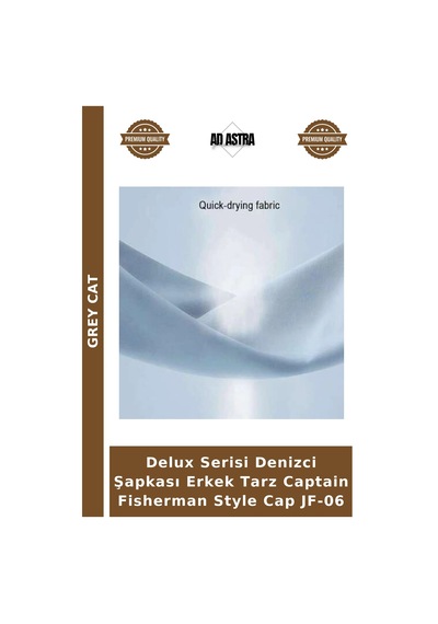 Grey Cat Delux Serisi Denizci Şapkası Erkek Tarz Captain Fisherman Style Cap Jf-06 Çok Renkli