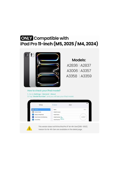 İpad Pro 11 İnç M4 2024 İçin Klavye Kılıfı