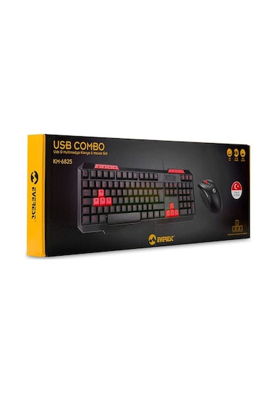 Everest KM-6825 Multimedia Kablolu Q Klavye Mouse Set