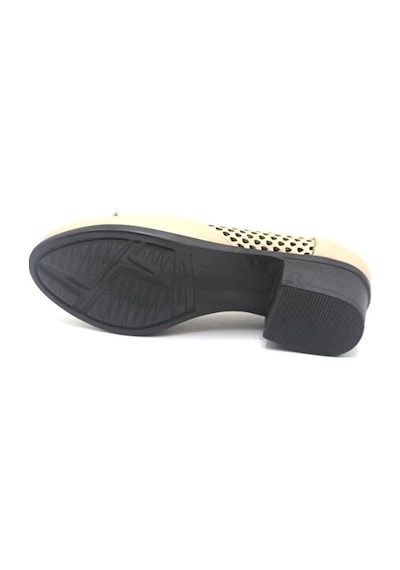 Castle Black 24556 Kadn Deri Comfort Ayakkabı Bej