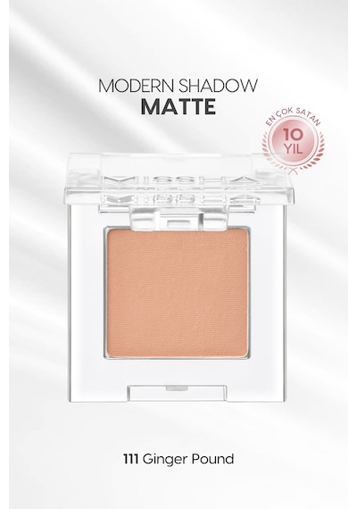 Yumuşak Dokulu, Dökülme Yapmayan Mat Tekli Göz Farı Modern Shadow Matte 111 Ginger Pound 111 Ginger Pound