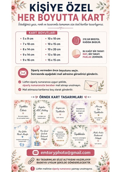 Yapay Zeka'da Yap Biz Basalım Kişiye Özel Kart - Teşekkür Kartı - Davetiye - Paketleme Kartı