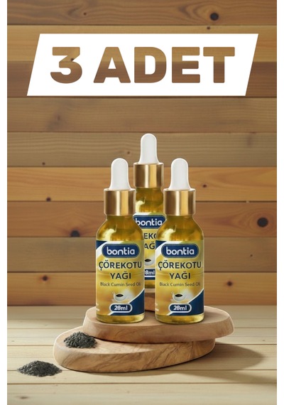 Çörekotu Yağı 3x20 Ml %100 Saf Soğuk Sıkım  Yüksek Timokinon 60 ML