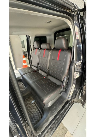 Volkswagen Caddy 2015 2020 Arası Arka Sırt Arka Oturma 2 1 Uyumlu Oto Koltuk Kılıfı
