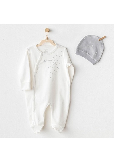 Andywawa Mommy's Little Star Bebek Tulum Takım Ac25705 Ekru