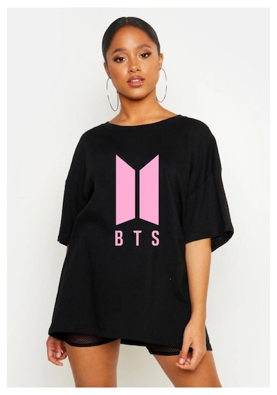 Startmore Bts Oversize Tişört Siyah