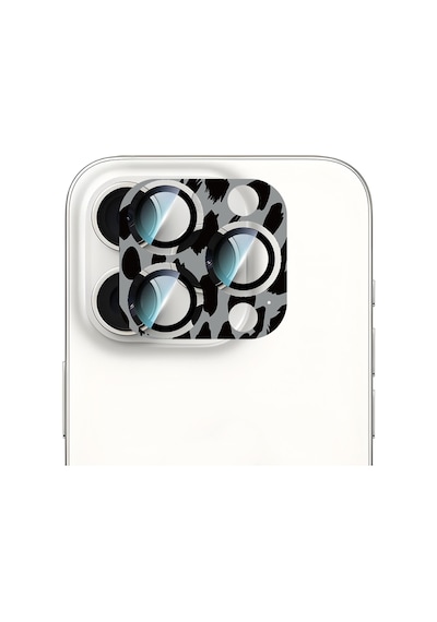 Apple Uyumlu   iPhone 16 Pro Caseworld Crystal Color Serisi Full Kamera Lens Koruyucu Gri