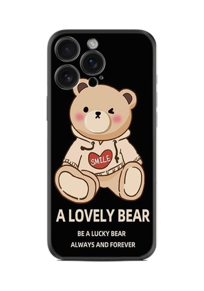 Apple iPhone Uyumlu Apple iPhone Uyumlu 16 Pro Kılıf Boutique Baskılı Resimli Lovely Bear Pcode -094