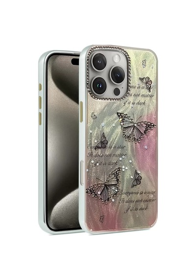 Newface Apple İphone 16 Pro Kılıf Blade Aynalı Desenli Kapak - Desen 6