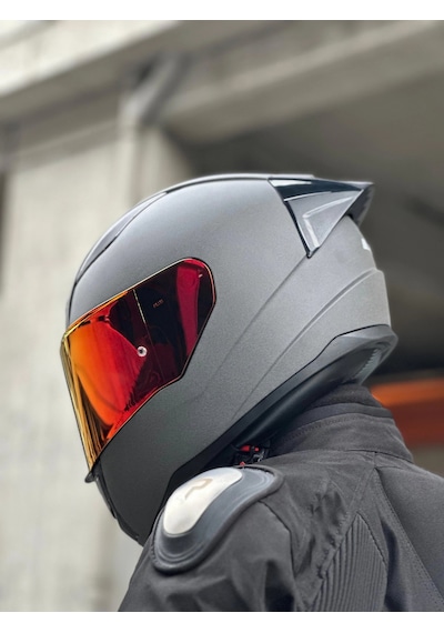 Ls2 Rapıd 2 Mat Concrete Kask Şeffaf Vizör + Spoiler Mat Concrete