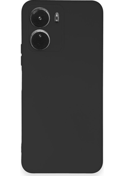 Vivo Y16 İçi Kadife Kaplı Esnek Silikon Kapak Ryc/ Nano Lansman Siyah