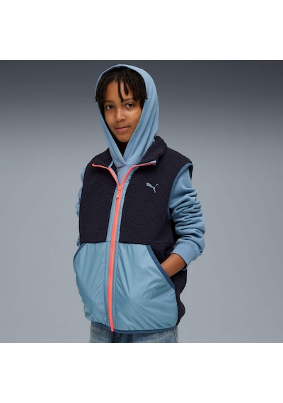 Puma Genç Çift Taraflı Sherpa Yelek 688406 16 Mavi