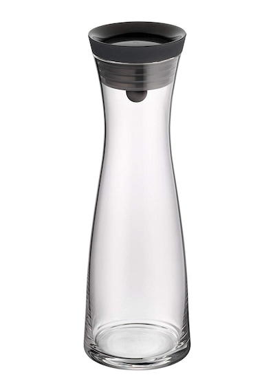 Wmf Basic Cam Su Sürahisi, 1 L, Kapaklı, Silikon Kapaklı, Akıllı Kapak Teknolojisi, Siyah Sku: Smg8690010525918