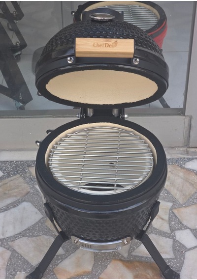 Chefden Prime 13 Seramik Kömürlü Siyah Barbekü