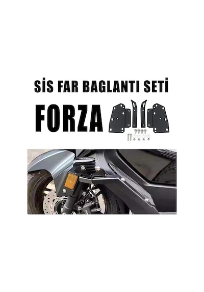 Honda Nss Forza 250 2018-2025 Sis Farı Bağlantı Aparatı Braket Seti Siyah