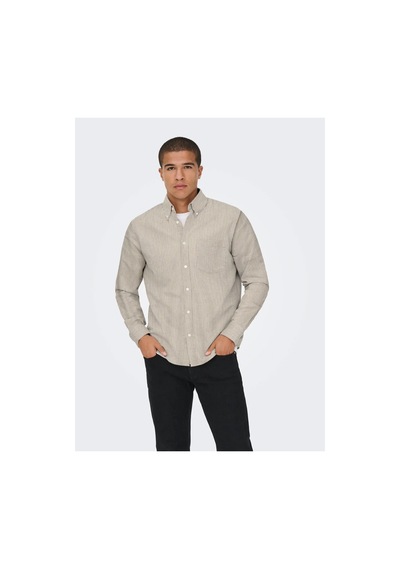 Jack & Jones Only & Sons 22034511 Erkek Gömlek Bej