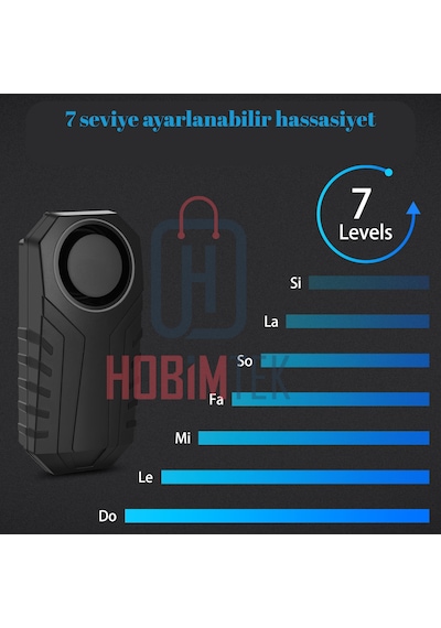 Ht-53 Motosiklet Bisiklet Alarmı Uzaktan Kumandalı 113db Su Geçir