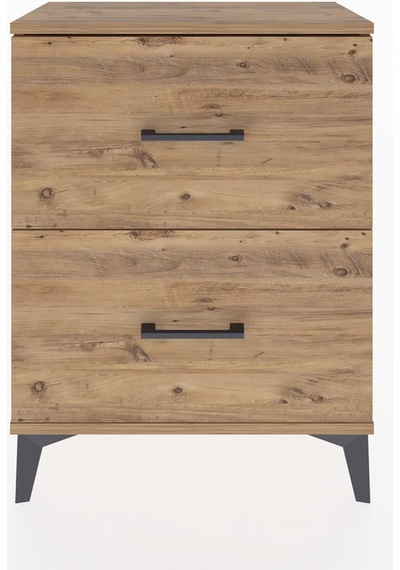 Arges Komodin 2 Çekmeceli 60x30x80 Çam-çam Atlas Çam