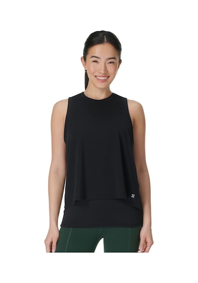 Sweaty Betty Sweaty Betty Soft Flow Double Up Bra Tank Kadın Fitness Bra Blk Siyah