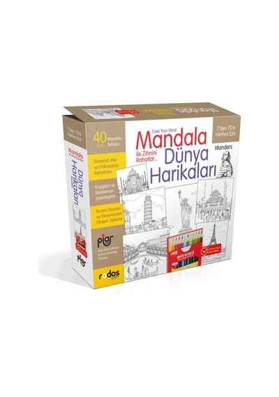 Mandala. Dünya Harikaları - 7'Den 70'E Herkes Için - 12'Li Kuru B
