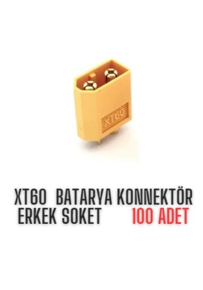 Xt60 Batarya Konnektör Erkek Soket 100 Adet