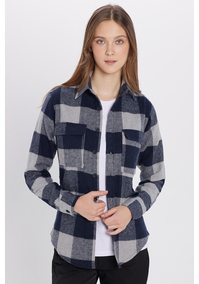 Tudors Unisex Slim Fit Dar Kesim Oduncu Çift Cep Kapaklı Kareli Kışlık Gömlek-32140 Çok Renkli Tudors Unisex Slim Fit Dar Kesim Oduncu Çift Cep Kapaklı Kareli Kışlık Gömlek-32140 Çok Renkli