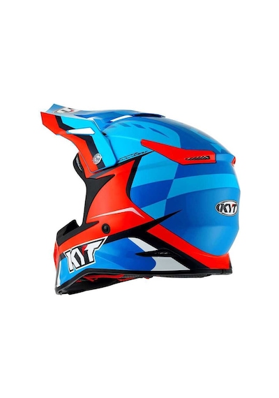 Kyt Skyhawk Kask Glowıng Mavi Turuncu Fluo Çok Renkli