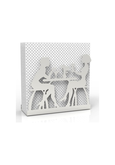 Sohbet Temalı Gümüş Metal Peçetelik Diğer