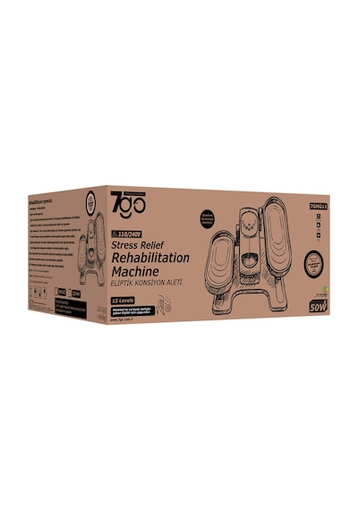 7go 7gmg11 Eliptik Kondisyon & Rehabilitasyon Cihazı 15 Kademe Hız, Uzaktan Kumandalı, Lcd Ekranlı Siyah