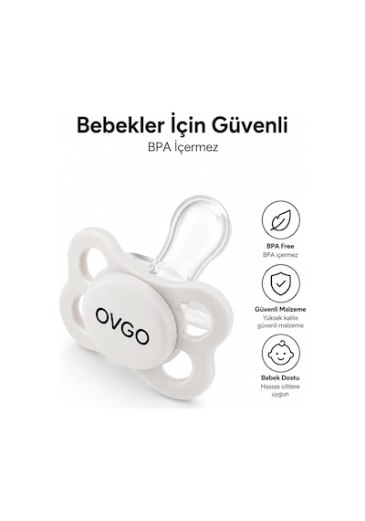 Silikon Ortodontik Emzik 0-6 Ay Bpa İçermez