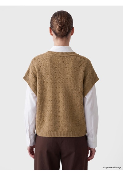 Lcw Everyday Kahverengi Oversize Kadın Triko Süveter