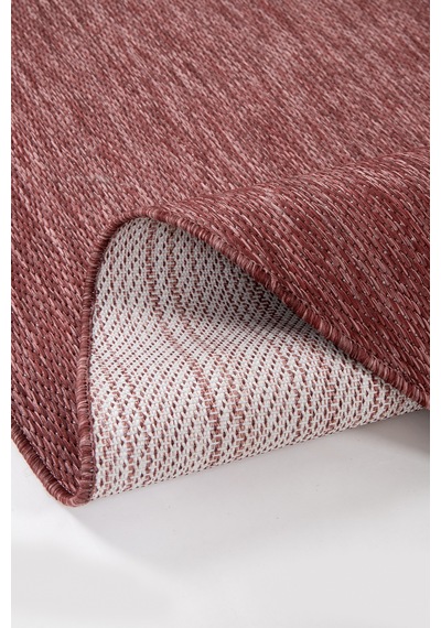 Konfor Halı Tema 9039 Bordo Sisal Hasır İç Dış Mekan Kilim Dekoratif Bahçe Balkon Salon Halısı Bordo