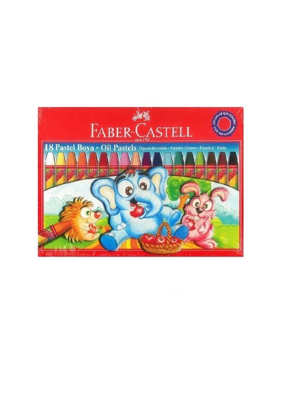Faber Castell 18 Renk Pastel Boya Kalemi Karton Kutulu Çok Renkli