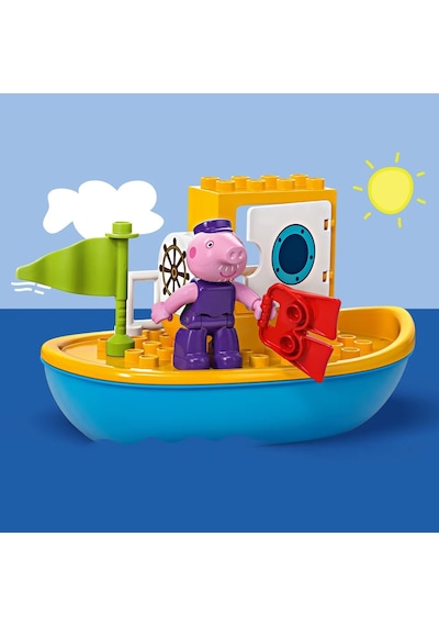 LEGO® DUPLO® Peppa Pig Tekne Gezisi 10432 - 2+ Eğitici Oyuncak Yapım Seti (23 Parça)