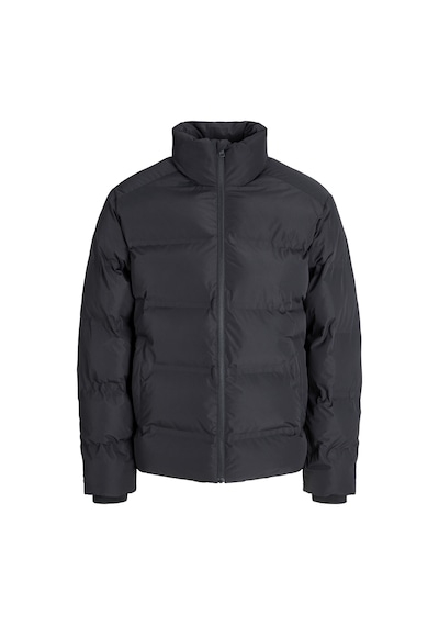 Jack & Jones Erkek Yüksek Dik Yaka Fermuarli Puffer Mont - Soho - 12278750 Siyah