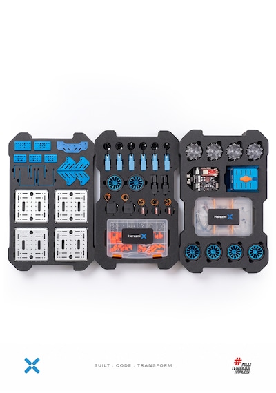 Harezmi X İleri Seviye 20'si 1 Arada Programlanabilir Modüler Robot Seti, Deneyap Kart V2 Ve +2 Enkoderli Dc Motor Donanımlı