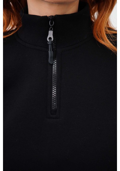 Dı Lorıa Sevgili Kombin 4 Lü Kadın&erkek Siyah-beyaz Sweatshirt Pantolon Alt-üst Takım Siyah - Siyah