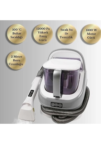 Yui XV12 Pro 1300 W Buharlı Koltuk Ve Halı Yıkama Makinesi (Outlet)