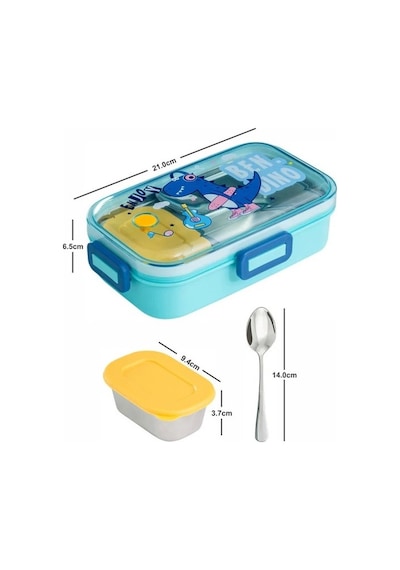 Akıllıelma-lunch Box Beslenme Kabı Çelik İthal Enjoy Yeşil K.2537 92553 0237 Yeşil