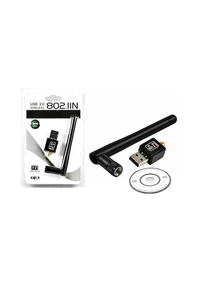 Mini USB Wi-Fi Wireless Adaptör Wi-Fi Alıcı Antenli Mini Wireless